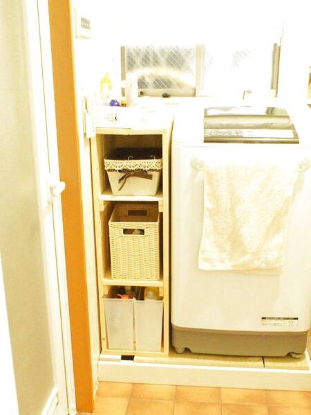 💖洗濯機下にゴミがたまらない!DIY★洗濯パンのカバー