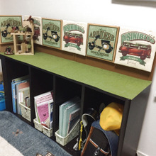 カラボ➕コルクボードでなんちゃってベンチ٩(๑❛ᴗ❛๑)۶100均でヴィンテージアメリカン風