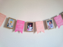 セリアのバースデーガーランド☆ひと手間加えてオリジナルガーランドに♪