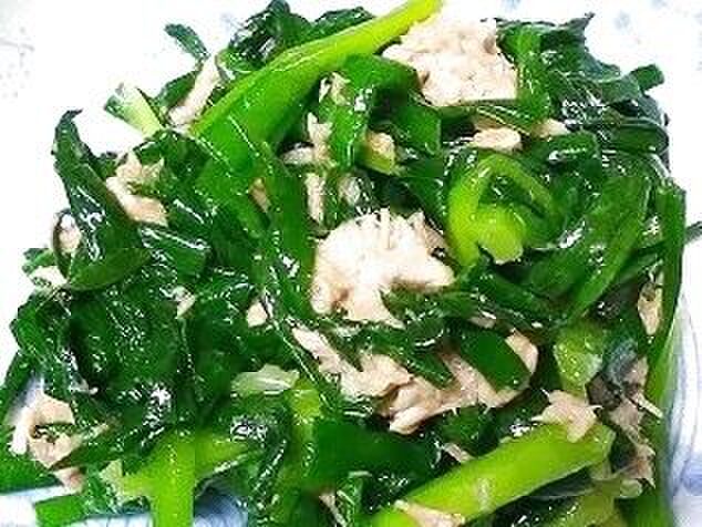 お急ぎご飯のお助けおかず!超簡単♪ニラとツナの簡単和え物