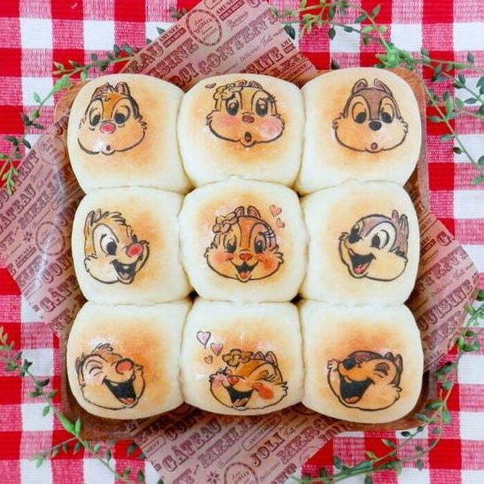 パンも可愛く オブラートアートパン