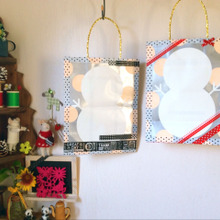 メルヘンチック♡ショップ袋で作った♡クリスマス カード♡