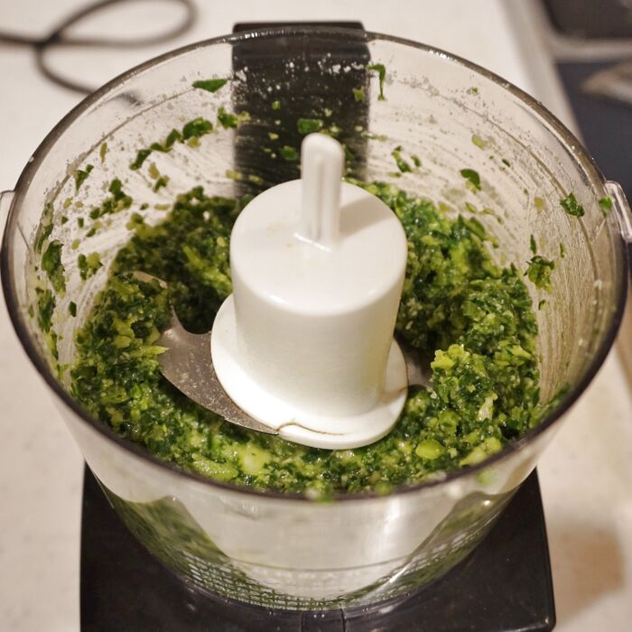 ミキサーに掛けるだけで完成!