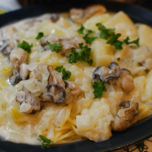 ☆じゃがいもと牡蠣のソースパスタ☆
