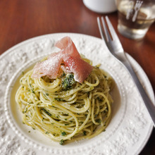 鍋だけじゃない!春菊のジェノベーゼパスタ