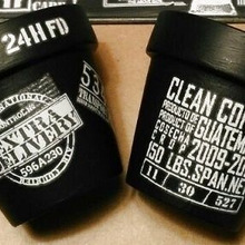 黒板塗料&転写シールでインダストリアル★塩系植木鉢に!