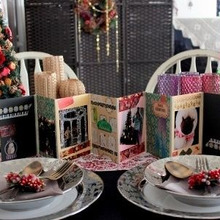 じゃばらアルバムスタイル♪飾れるクリスマスカードでパーティーを盛り上げよう♪