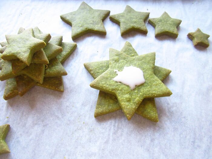 クッキーをくっつける