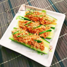 あともう1品に◎5分で簡単!きゅうりボートのツナマヨキムチ