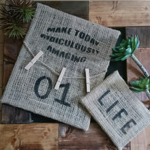 【100均リメイク】麻布がかっこいい!キャンバスパネル風リメイク☆