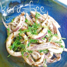 5分で簡単♡絶品!イカと豆苗の海苔マヨわさび和え