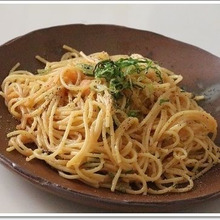 ねぎが香ばしい♪辛子明太子と焦がしねぎの和風パスタ☆