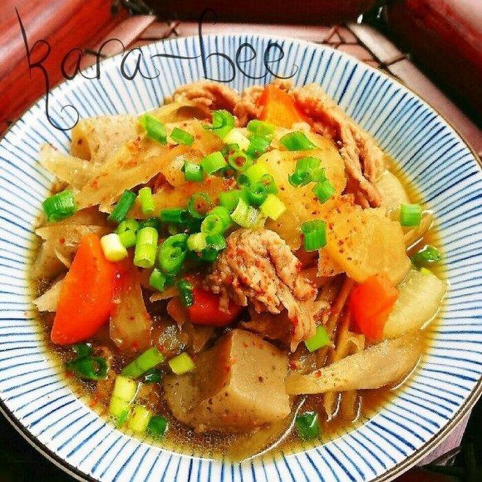 汁までウマイ♡豚バラと野菜のほっこり煮込み