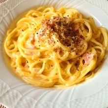 ワンポットパスタ☆クリーミーカルボナーラ