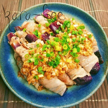 レンジで簡単絶品♡ナスの肉巻き胡麻ねぎラーポン