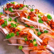 レンジで簡単おつまみ♡食べラー乗っけ鶏塩チャーシュー