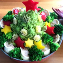 ツリーのロマネスコで!野菜たっぷりクリスマス鍋