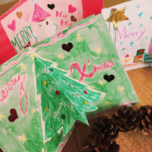 子どもと作れる♫家にあるもので簡単時短♡ポップアップクリスマスカード♡