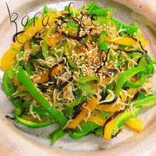 NO調味料♡カリッカリしらすとピーマンの塩こんぶ炒めレシピ