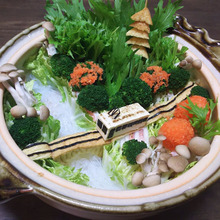 鉄道ジオラマのデコ鍋★五重の塔のある風景