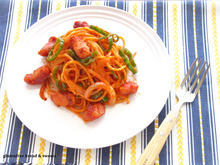 簡単!玄米パスタで和風なナポリタン