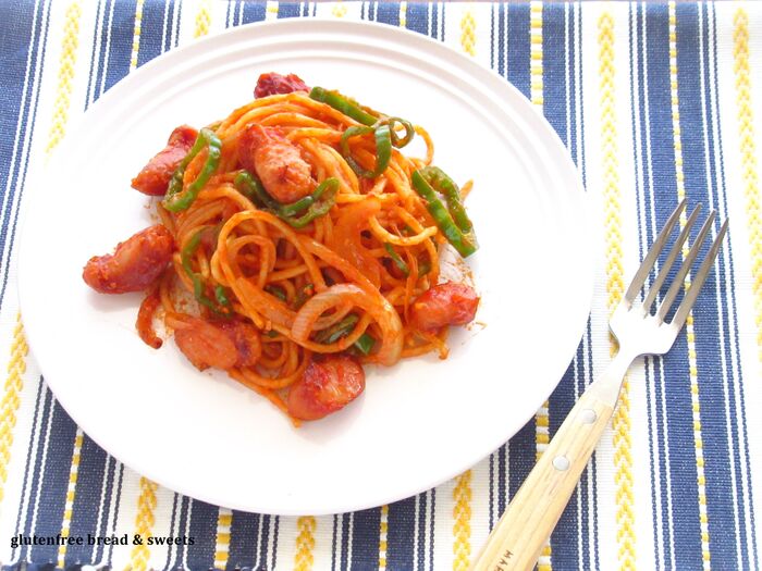 簡単!玄米パスタで和風なナポリタン