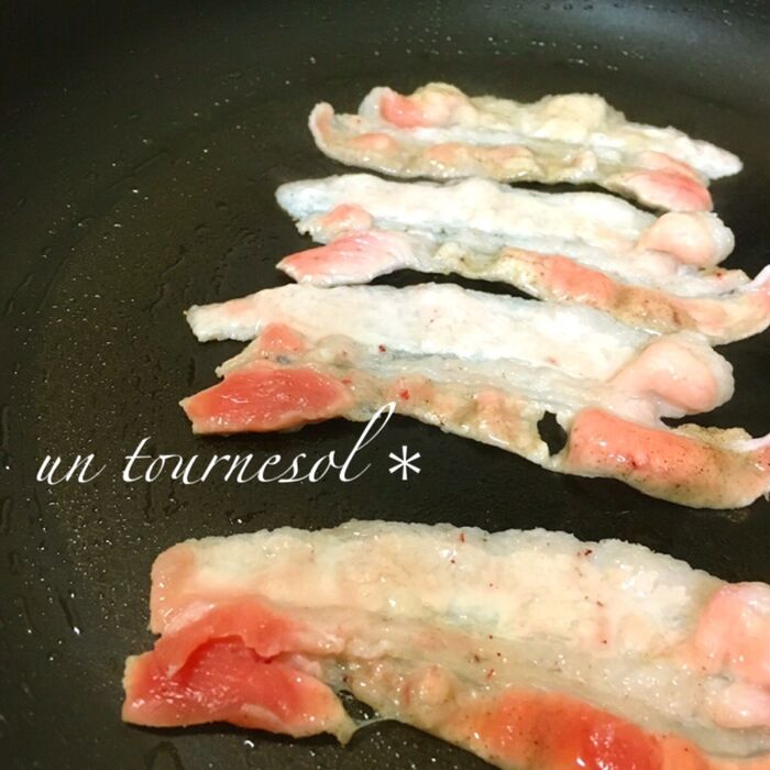 ⑤あとでのせるので取り出して!