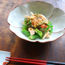 ささみとオクラの梅おかか和え