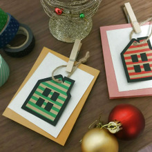 100均材料で♪オーナメントにもなるカードを手作りで☆