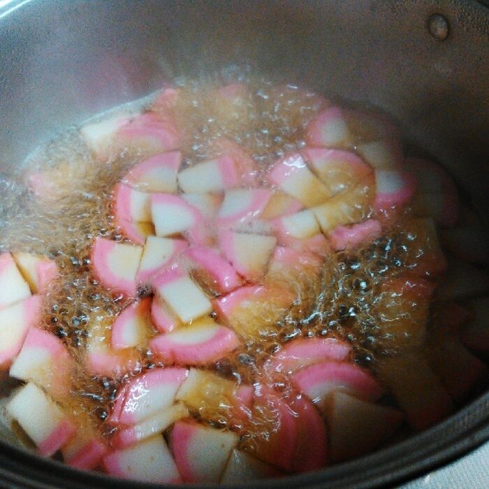 3）鍋に☆の調味料を入れ沸騰させます