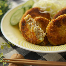 ヘルシー!揚げ焼きお豆腐メンチカツ