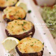 トースターで簡単副菜*しいたけの味噌マヨチーズ焼き*