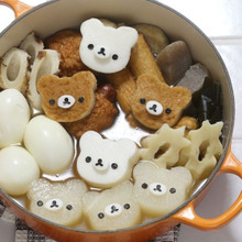 百均クマ型de地味なおでんも可愛く変身♡簡単クマちゃんデコ鍋