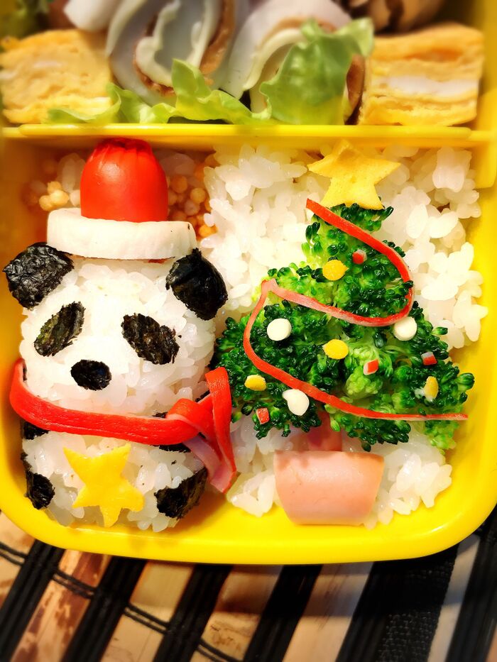 ブロッコリーで簡単☆可愛い☆立体ツリーのクリスマス弁当