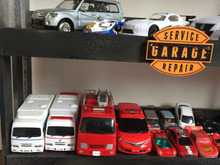 ミニカー&ラジコン収納★男前な立体駐車場のような飾り棚