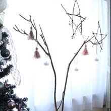 剪定庭木でナチュラルなクリスマスデコ