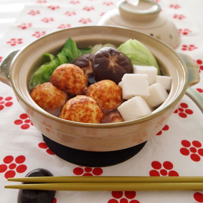 簡単!コナモンパーティー♪「たこ焼鍋」