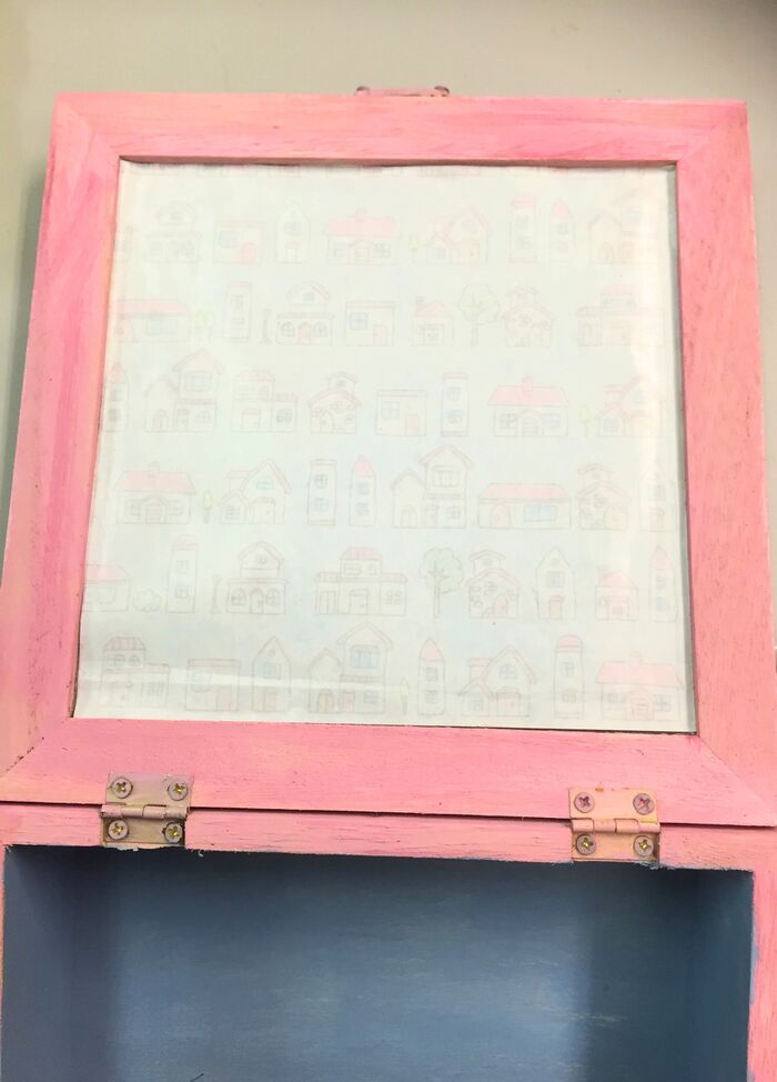 折り紙をはめ込む