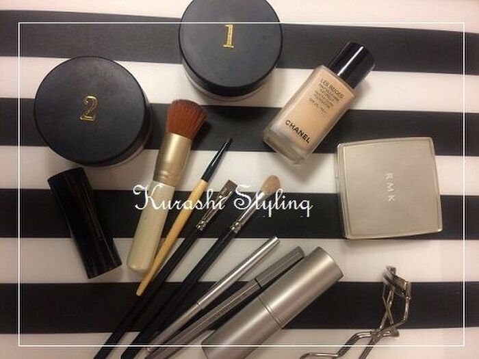 コスメ・メイク道具の収納のコツ?無印のメイクボックスを使って
