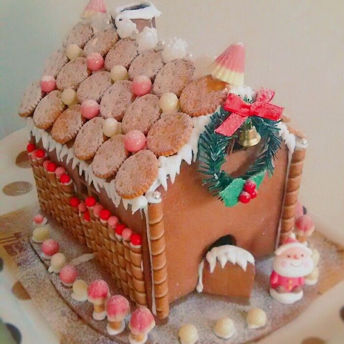 クリスマス手作りお菓子♡市販のお菓子デコ ヘクセンハウス