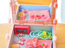 100均で!持ち運び自由な子供用ミニドレッサーDIY