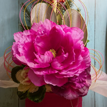 モダンな門松を100均材料とシャトルケースで手作り♪