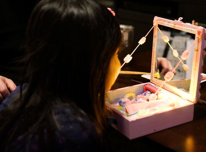 プレゼントしました