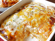 パーティーにおススメ!餃子の皮でモチモチお手軽ラザニア