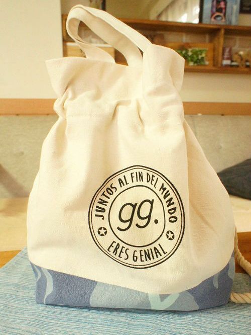 ダイソー新商品★「gg.シリーズ」ナチュラルな巾着BAG
