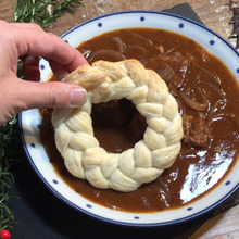 クリスマスのお料理の飾りに食べれちゃうクリスマスリース