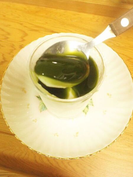 「とろけるチーズプリン」宇治抹茶味