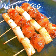 フライパンで簡単♡タレが絶品!豚バラうずらのネギマ