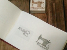 ダイソーの「貼れる布」を使って手作り★スタンプコレクションブック