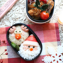 クリスマスキャラ弁☆サンタとトナカイのおにぎり